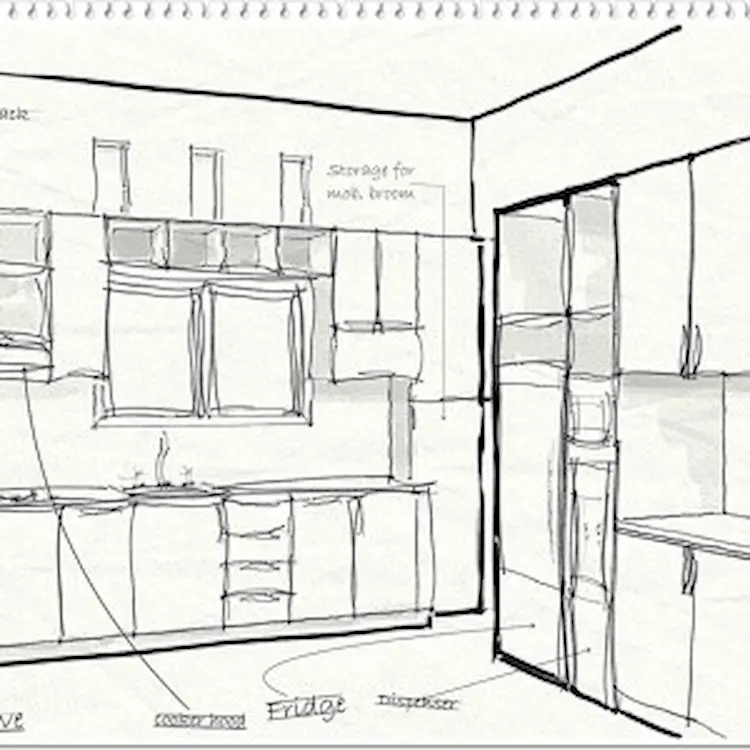 sketsa-kitchen-set-menggunakan-pensil